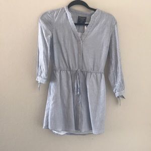 Light blue striped dress